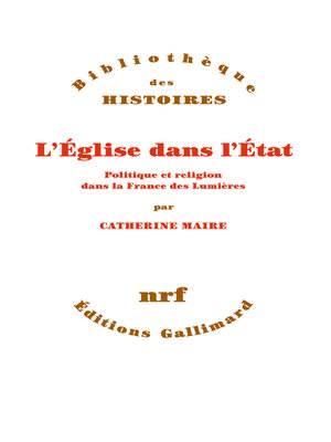 cover image of L'Église dans l'État